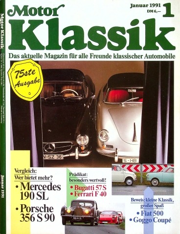 Deckblatt Motor Klassik (01/1991)